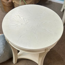 Load image into Gallery viewer, Round Whitewash Side Table