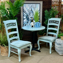 Load image into Gallery viewer, 3PC Aqua Distressed Bistro Set