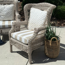 Load image into Gallery viewer, Pier 1 Taupe Outdoor Wicker Chair