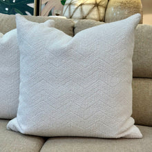 Load image into Gallery viewer, White Textured Down Pillow