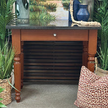 Load image into Gallery viewer, Wood/Marble Foyer Table