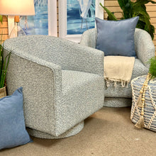 Load image into Gallery viewer, Mingled Blue Swivel Chair
