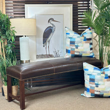 Load image into Gallery viewer, Leather Upholstered Bench