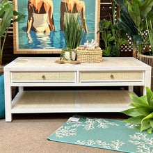 Load image into Gallery viewer, White Cane Coffee Table