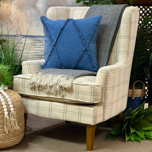 Load image into Gallery viewer, Ivory/Sage Plaid Chair