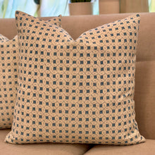 Load image into Gallery viewer, Teal/White Down Designer Pillow