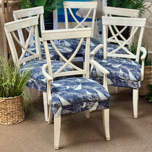 Load image into Gallery viewer, Ivory Dining Arm Chair w/ Sailboat Cover