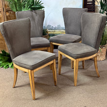 Load image into Gallery viewer, Grey Upholstered Dining Chair