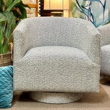 Load image into Gallery viewer, Mingled Blue Swivel Chair