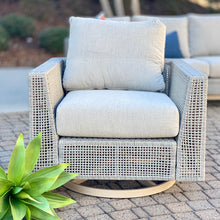 Load image into Gallery viewer, Lt Beige Outdoor Swivel Chair