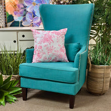 Load image into Gallery viewer, Teal Wingback Chair