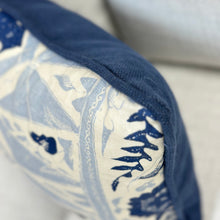 Load image into Gallery viewer, Navy/Light Blue Designer Lumbar