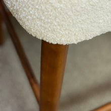 Load image into Gallery viewer, Boucle & Walnut Counter Stool