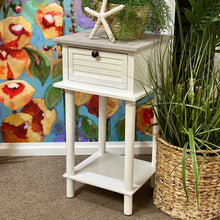 Load image into Gallery viewer, Two Tone White Side Table