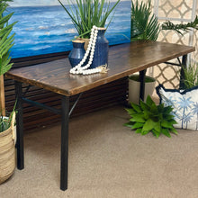 Load image into Gallery viewer, 2PC Reclaimed Wood/Black Dining Set