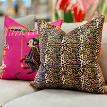 Load image into Gallery viewer, Pink Monkey Down Pillow