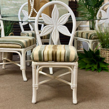 Load image into Gallery viewer, 5PC Glass & Rattan Dining Set