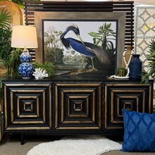 Load image into Gallery viewer, Black & Gold 3DRW Cabinet