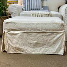 Load image into Gallery viewer, Rowe Slipcovered Chair & Ottoman