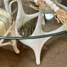 Load image into Gallery viewer, 5PC Glass & Rattan Dining Set