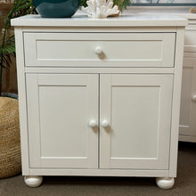 Load image into Gallery viewer, 1DRW/2DR White Cabinet