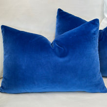 Load image into Gallery viewer, Blue Velvet Designer Lumbar
