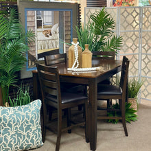 Load image into Gallery viewer, 5PC Pub Height Dining Set