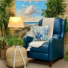 Load image into Gallery viewer, Teal Leather-Like Recliner