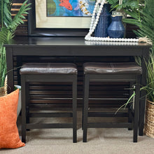 Load image into Gallery viewer, 3PC Black Dining Set