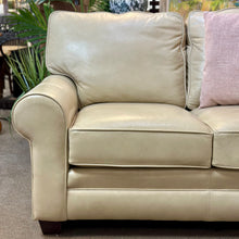 Load image into Gallery viewer, Smith Brothers Taupe Leather Sofa