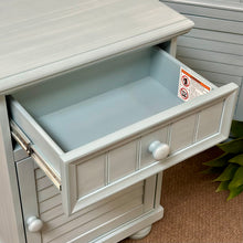 Load image into Gallery viewer, Powder Blue Shutter Nightstand