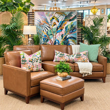 Load image into Gallery viewer, Leather Italia 'Weston' Chair & Ottoman