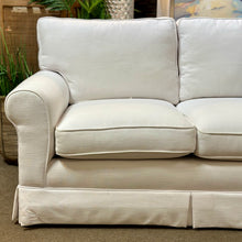 Load image into Gallery viewer, Rolled Arm Ivory Sofa