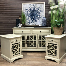 Load image into Gallery viewer, Antique Cream Chairside Table