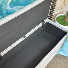 Load image into Gallery viewer, Light Beige Storage Ottoman