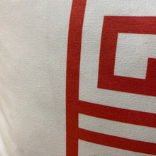 Load image into Gallery viewer, Orange Pattern Down Pillow