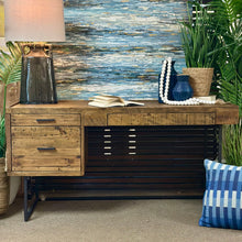 Load image into Gallery viewer, Reclaimed Wood & Metal Desk