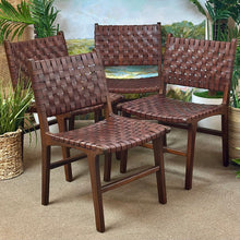 Load image into Gallery viewer, Teak Leather Dining Chair