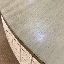 Load image into Gallery viewer, Wood Top Storage Ottoman