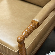 Load image into Gallery viewer, Vegan Leather Spindle Chair