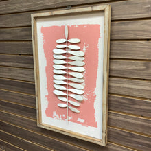 Load image into Gallery viewer, Pink Metal Leaf Art II