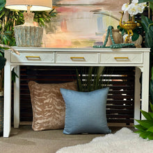 Load image into Gallery viewer, White Console/Desk w/ Gold Pulls
