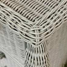 Load image into Gallery viewer, Soft Blue Wicker Jewelry Chest