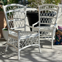 Load image into Gallery viewer, Vintage Trellis Rattan Dining Chair
