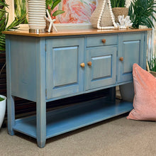 Load image into Gallery viewer, Ethan Allen Teal Cabinet