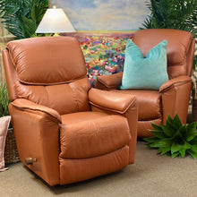 Load image into Gallery viewer, La-Z-Boy Orange Leather Recliner