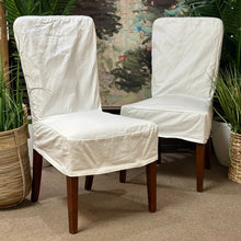 Load image into Gallery viewer, White Slicpcover Dining Chair