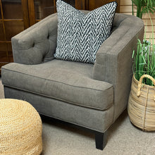 Load image into Gallery viewer, Grey Curved Back Chair