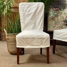 Load image into Gallery viewer, White Slicpcover Dining Chair