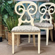 Load image into Gallery viewer, Ivory Scroll Chair